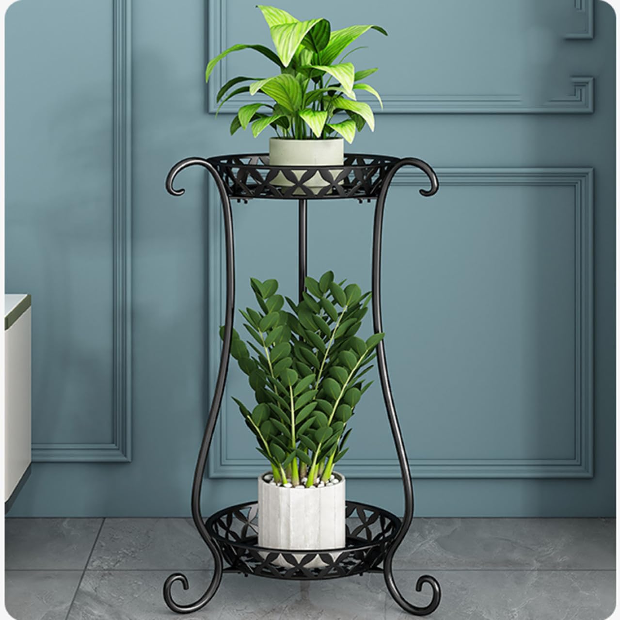 Amazon.co.jp: [GZGZ] フラワーボール フラワースタンド 33*65cm 2段