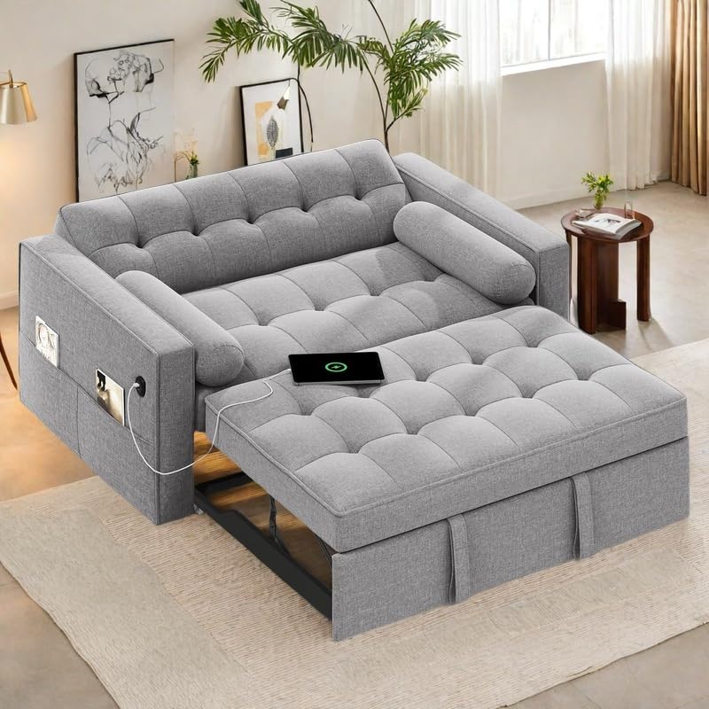 YITAHOME 3-in-1 Convertible Sleeper Sofa Bed, Folding Futon Couch...