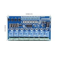 Vista 2 de Relé multifunción, 8-36V 8-Channel Multifunción Relé de Retardo de Tiempo Interfaz Módulo de Junta Optoacoplador LED