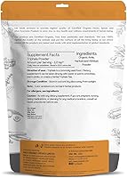 Vista 2 de Just Jaivik Triphala en polvo 100% orgánico, certificado orgánico por OneCert Asia, 227 GMS / 1/2 libra / 08 onzas - Equilibra DOSHAS según Ayurveda