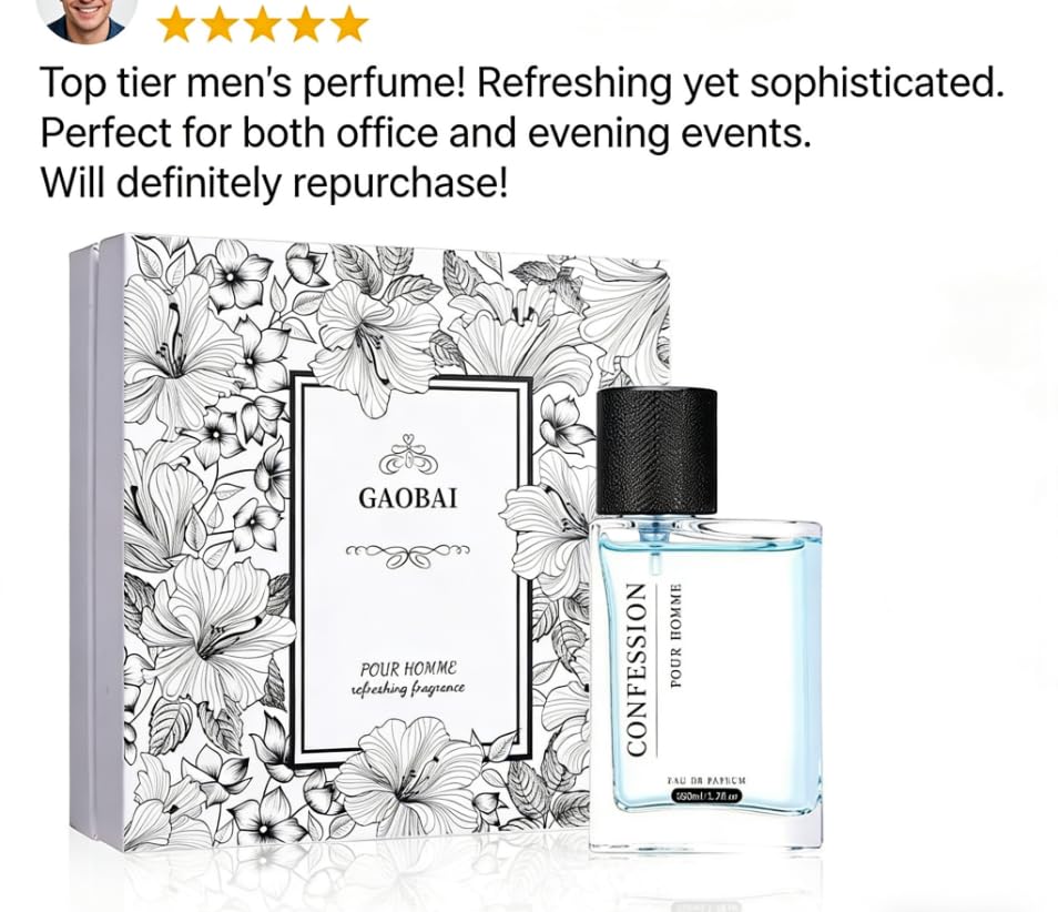 Miniatura 7 de Perfume Eau de Toilette para mujer Spray de acción larga perfecto, colonia blanca alta 50ML Fragancias de lujo para mujer, perfume portátil con