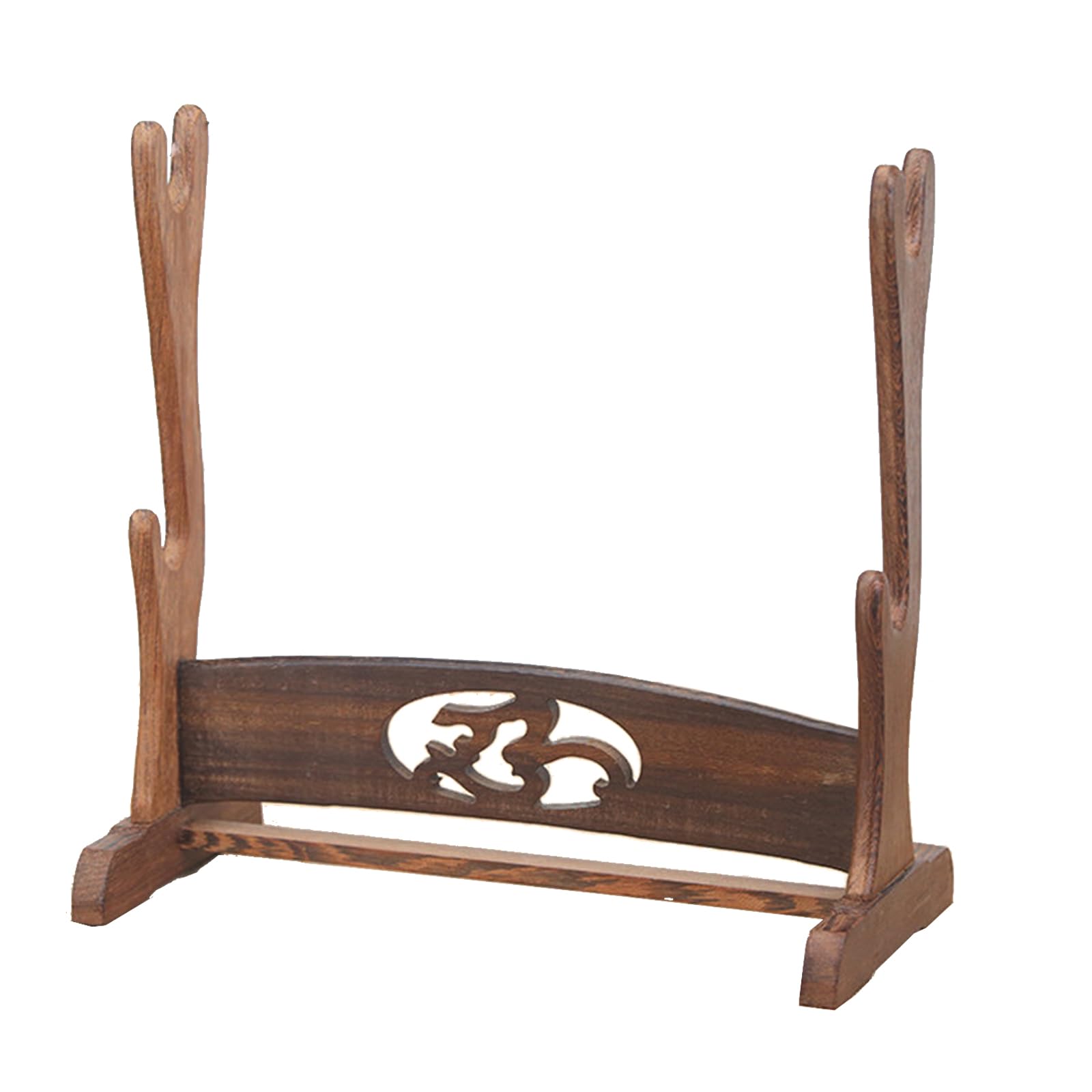 Hjhuua Brown 1 Natural Wenge Sword Stand,Wooden Home Decoration Rack,Sword Display Stand For Samurai Sword,Bokken,Flute,Katana