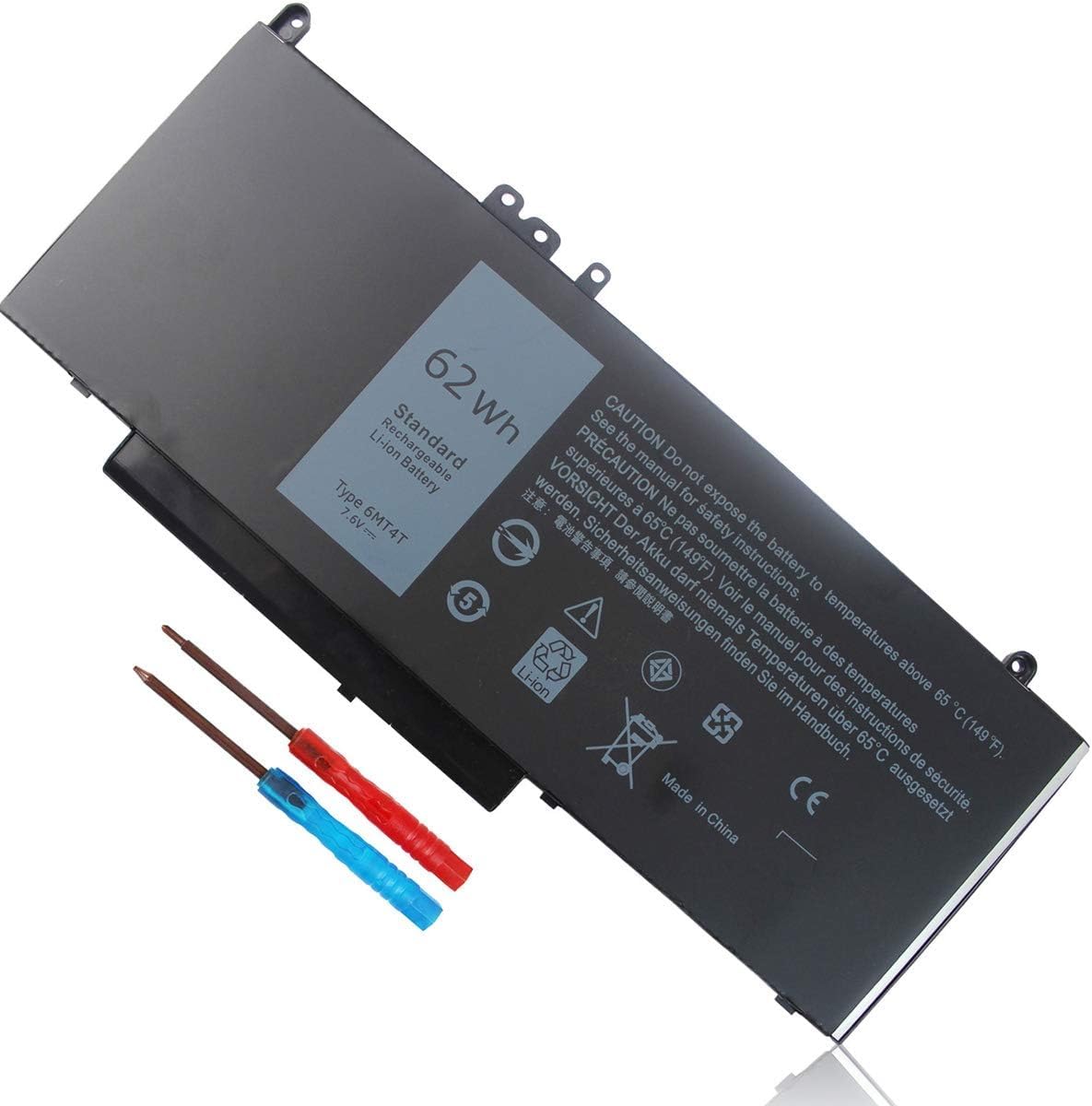 Emanjor 7.6V 62Wh 6MT4T Battery Compatible with Dell Latitude E5470 E5570 Precision 3510 Series 7V69Y TXF9M 79VRK 07V69Y 079VRK 0TXF9M 0HK6DV