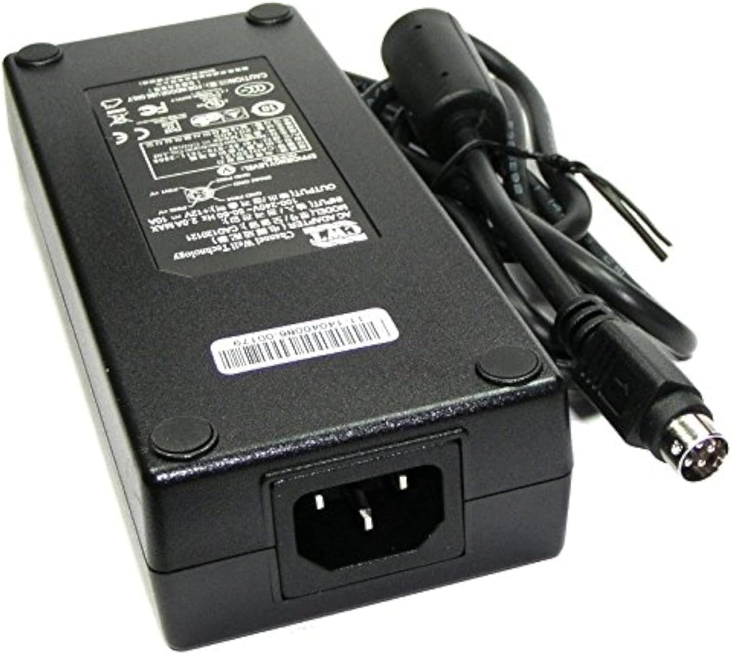 Genuine CWT AC Adapters. (12V 10A, 120W, 4-PIN output plug), Black