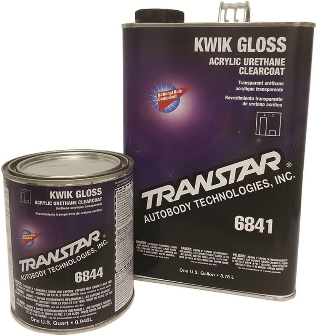 TRANSTAR 6844 Kwik Gloss Clear Coat - 1 Quart