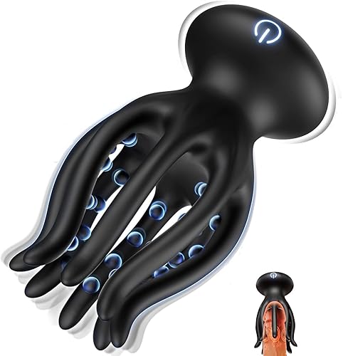 Male Sex Toys for Man Masturbator, Penis Vibrator with 32 Multi-Dimensional 3D Massage Beads and 10 Vibration Modes for Penis Clit Nipple Stimulaton Adult Toys, Sex Toy for Men Woman Couples - Black