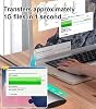 Portable Mobile Solid State Drive, 2TB Portable SSD, Portable SSD 2TB External SSD USB 3.0 Gen 2 External Solid State Drive External Hard Drive, Typ-C Drive for Mobile Smartphones Laptops (Black)