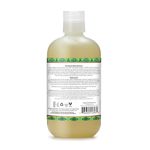 Miniatura 2 de Nubian Heritage Champú para cabello seco Aceite de Oliva Hidratar y Revivir 12 oz