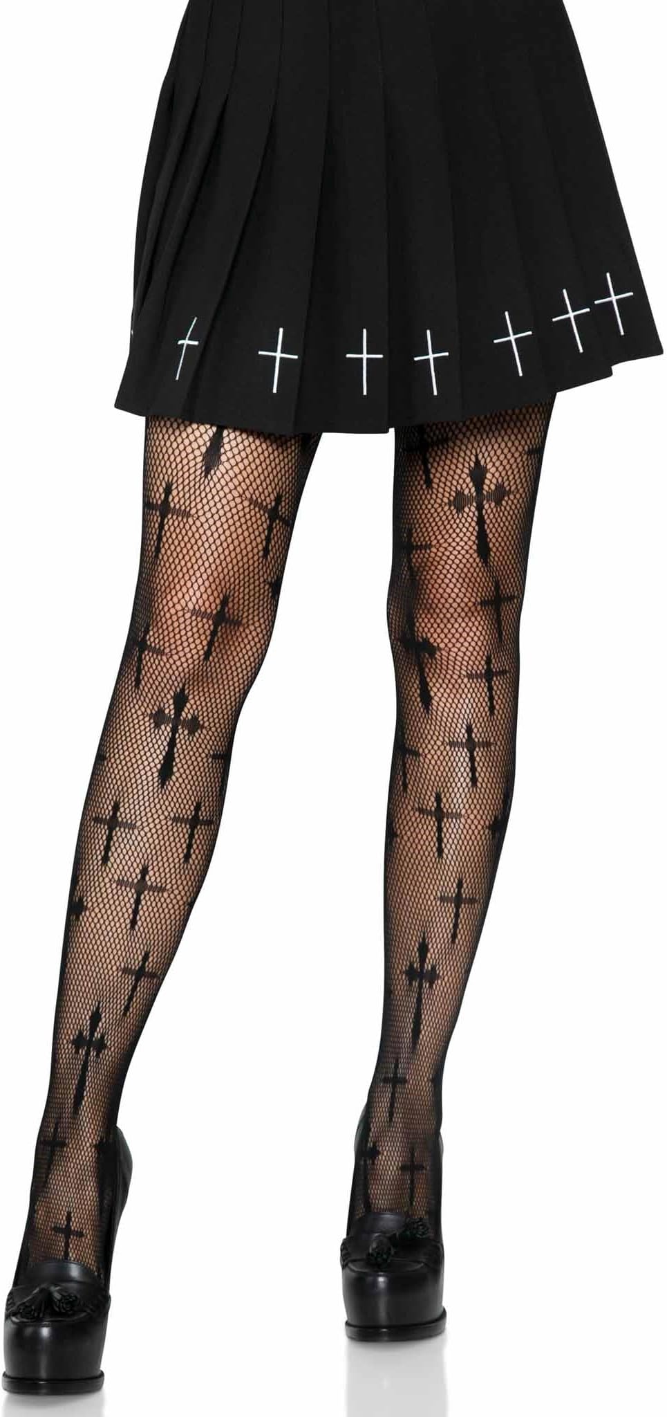 Leg Avenue Women's Dark Alternative Fishnet Tights