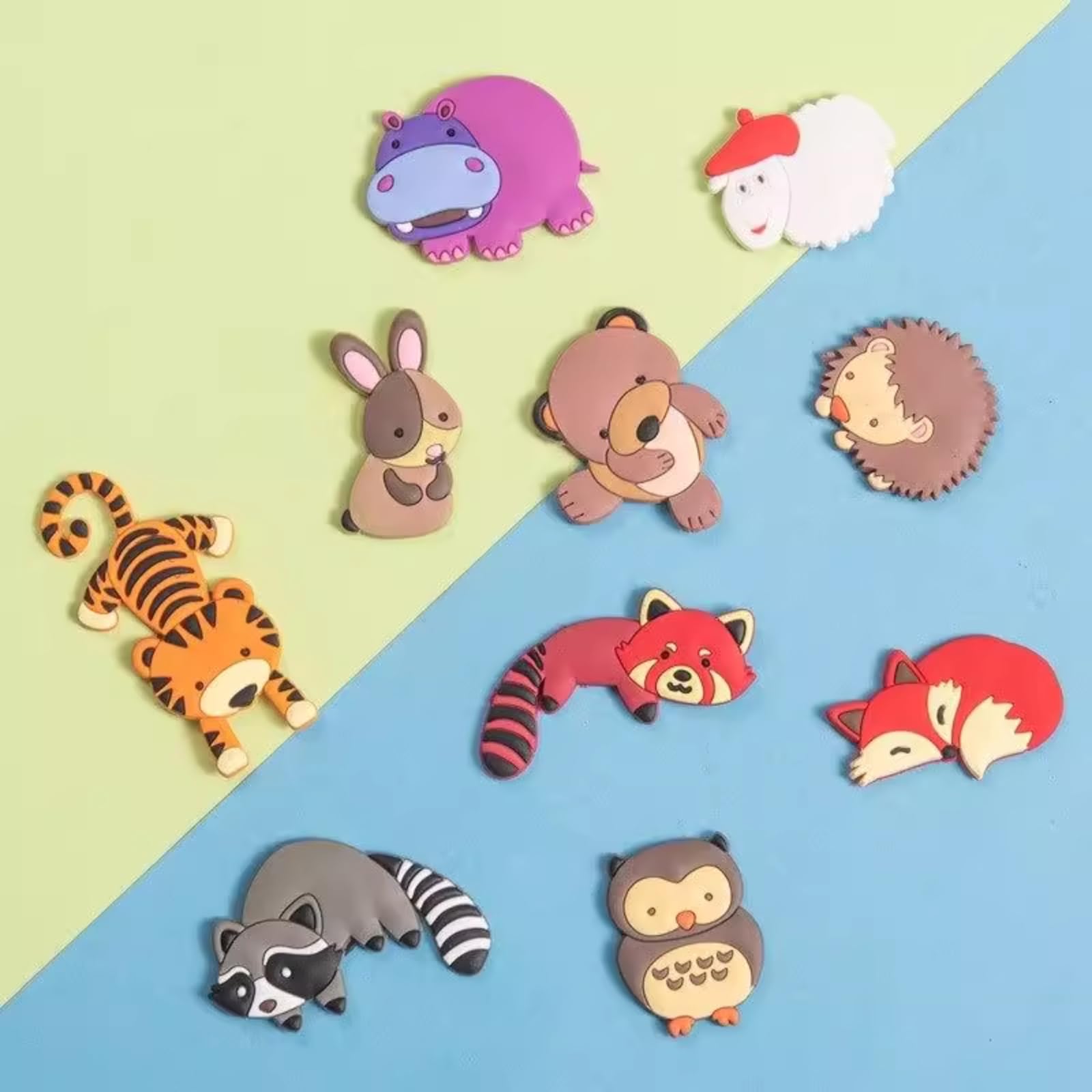 10 Aimants Réfrigérateur Animaux 3D Mignons – Silicone Coloré Pour Enfants Et Décoration Maison