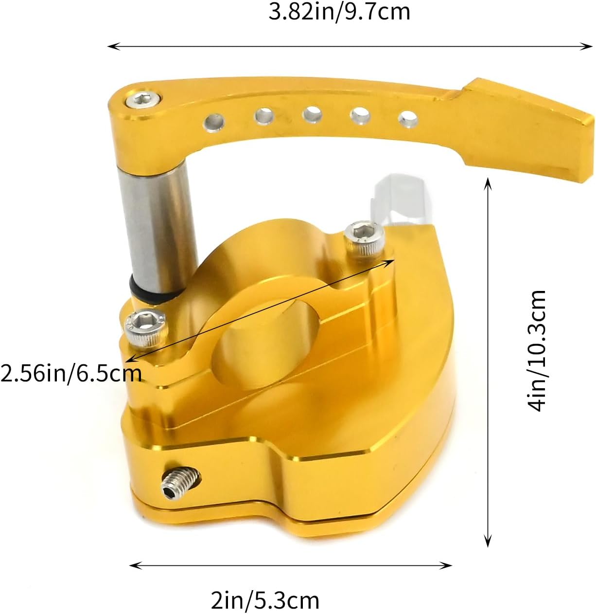 EATAKWARD 7/8 Inch 22 MM Billet Thumb Throttle Assembly, Replacement for YAMAHA BANSHEE YFZ RAPTOR 350 660 700 YFZ350 Blaster Banshee YFZ450 Warrior Grizzly, Raptor, YFZ, Honda TRX, Suzuki KingQuad