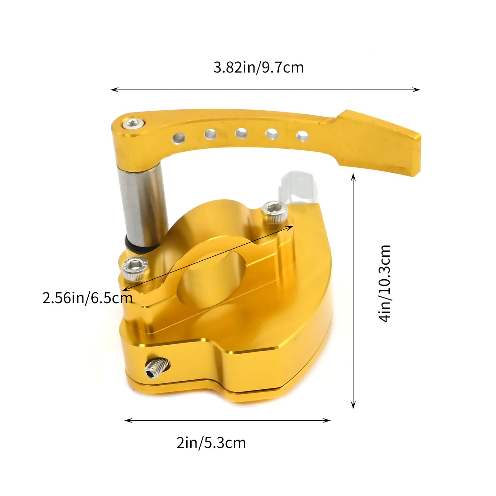EATAKWARD 7/8 Pollice 22 MM Billet Thumb Throttle Assembly, Ricambio per Yamaha Grizzly, Raptor, YFZ, Ricambio per Honda TRX, Ricambio per Suzuki KingQuad