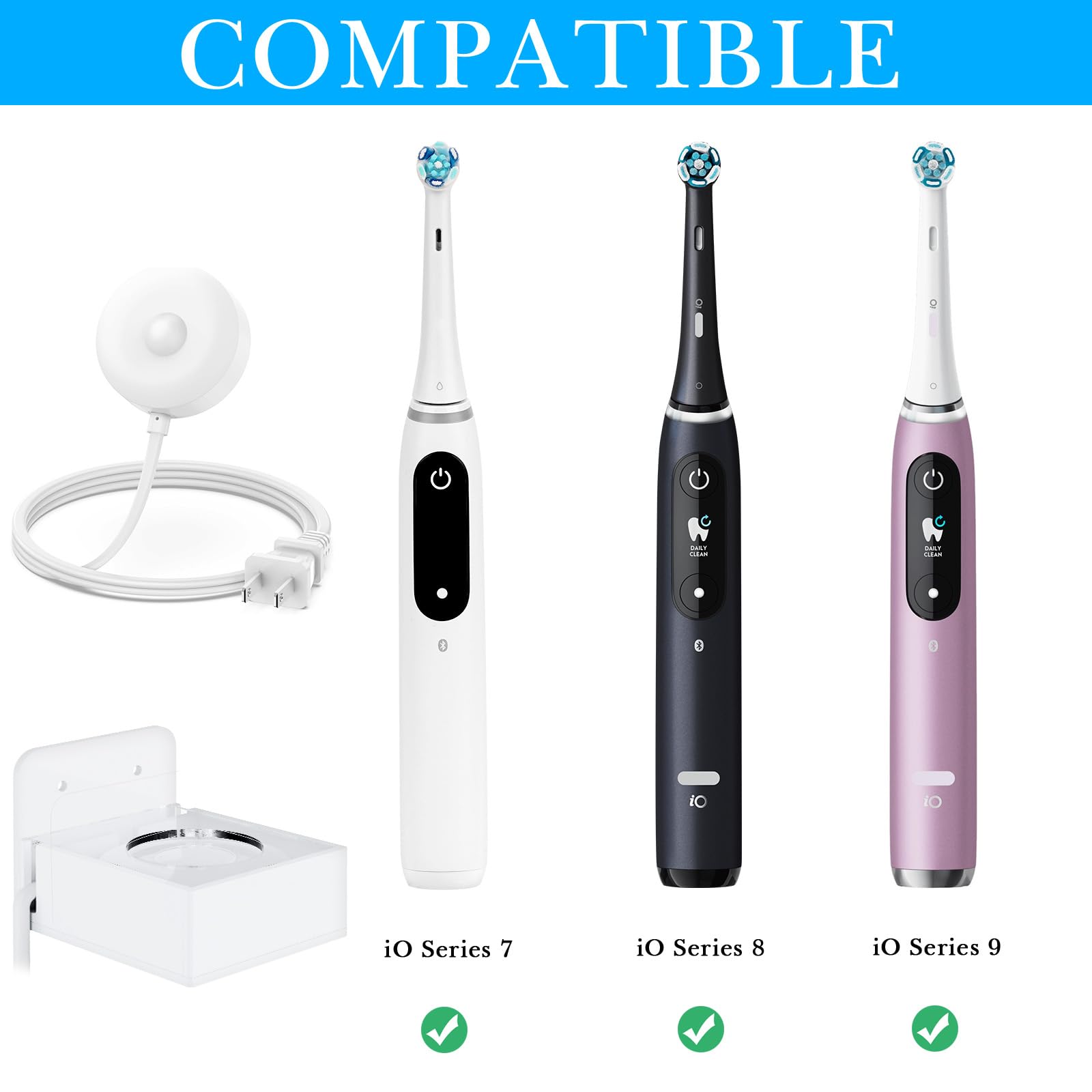 Amazon｜Linkidea 壁掛け電動歯ブラシ充電器ホルダー、浴室用