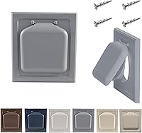 Vista 36 de NO-PEST VENT – Cubierta de ventilación exterior para secadora o extractor de baño, doble puerta, 4 pulgadas, tubo de 12 pulgadas, fabricada en EE.