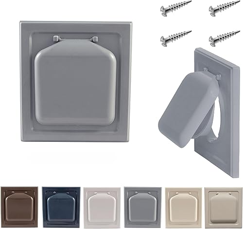 Miniatura 111 de NO-PEST VENT Exclusiva cubierta de ventilación de secadora de doble puerta, fabricada en Estados Unidos con plástico muy resistente a los rayos UV