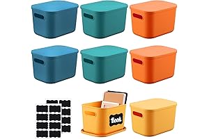 8 Pack Stackable Classroom Containers