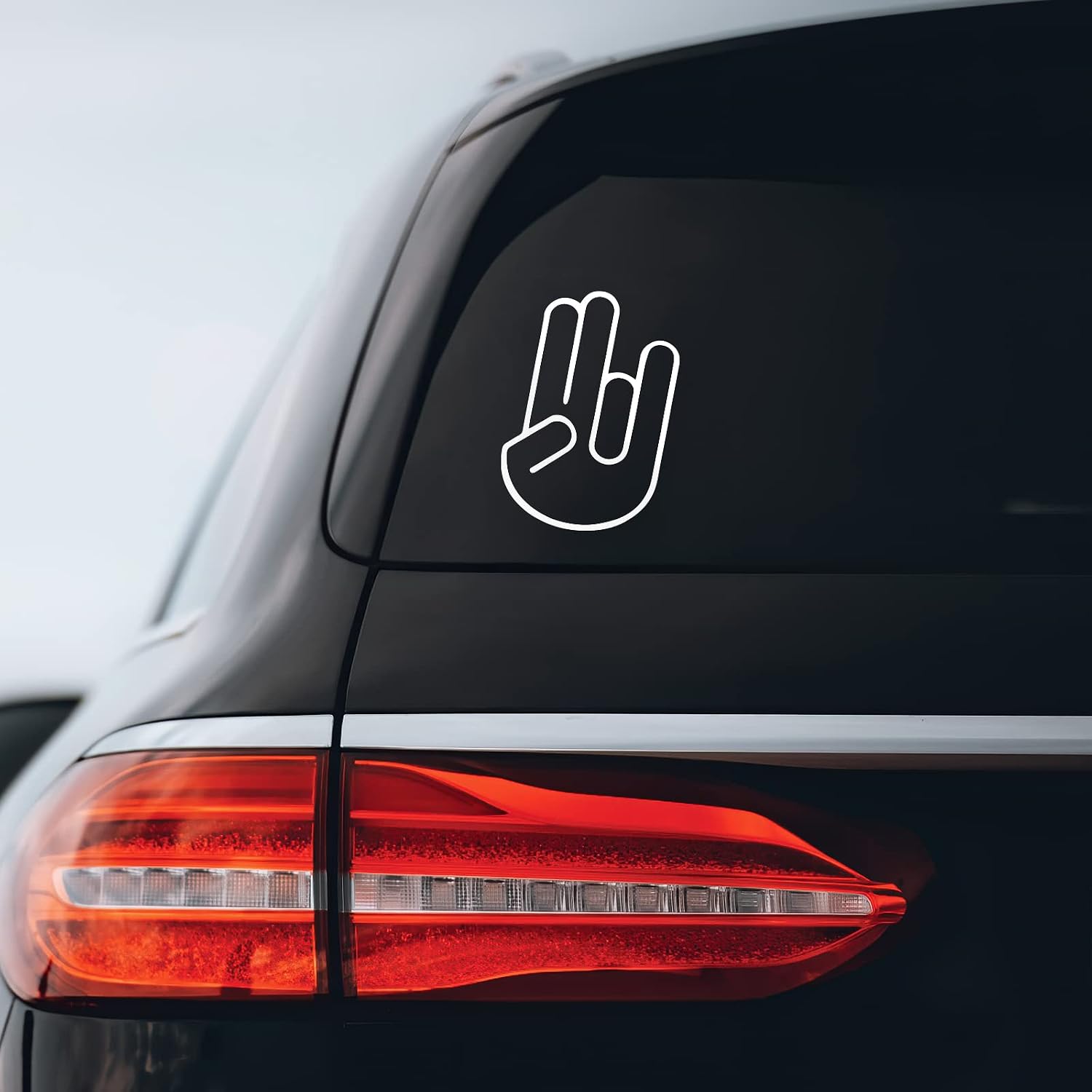 Shocker Sticker Decal Notebook Car Laptop 3" x 5" (White)