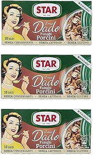 3x Star Ai Funghi Porcini 10 Italian stock cube Stock Cubes 100 g