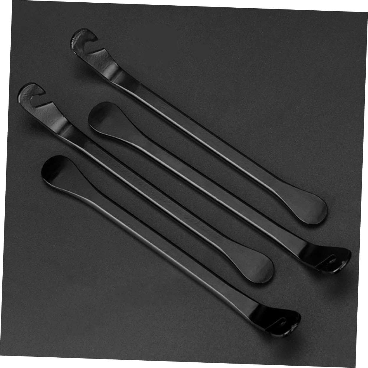 Sosoport Outil De Réparation De Pneus Vélo De Montagne Outils De Pneu Outils De Démontage De Pneus Leviers Outils De Vélo Levier De Pneus De Vélo Dissolvant 45 Acier Noir