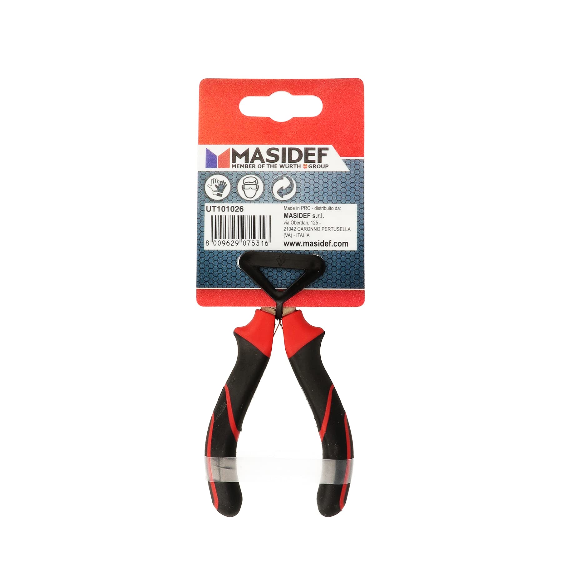 Pinza para electrónica Becchi semirrectos, medida 125 mm