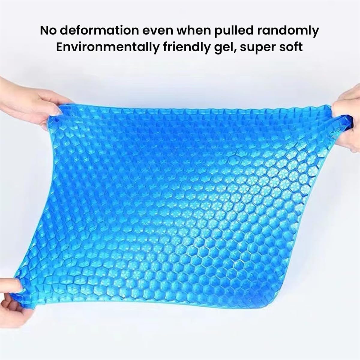 Cojín ortopédico de gel para asiento de nido de abeja – Cojín ergonómico grande y suave con funda para silla de oficina y silla de ruedas – 15.75 x 13.78 pulgadas