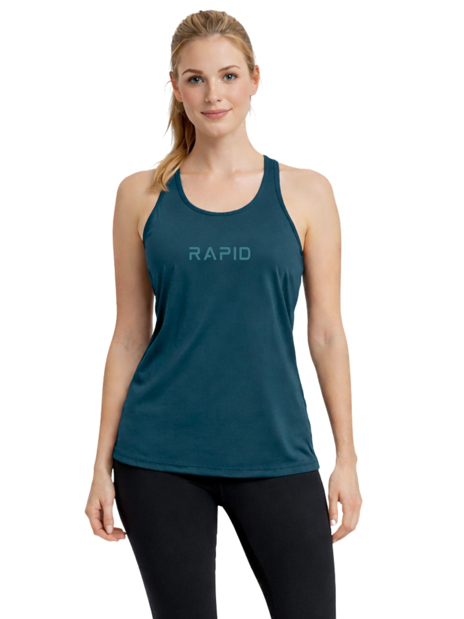 Women’s Racerback Gym Vest – Tank Top | Breathable Workout & Running Activewear-Rapid LINE-image-13