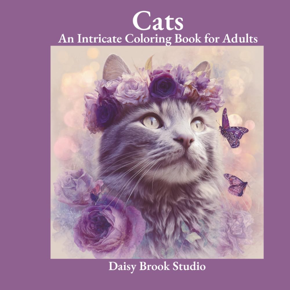 Cats: An Intricate Coloring Book for Adults
