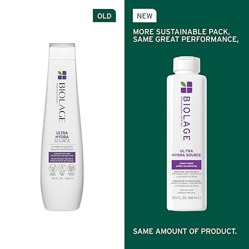 Miniatura 2 de BIOLAGE Ultra Hydrasource Conditioner  Anti-Frizz Deep Conditioner Renews Hairs Moisture  Silicone-Free  For Very Dry Hair