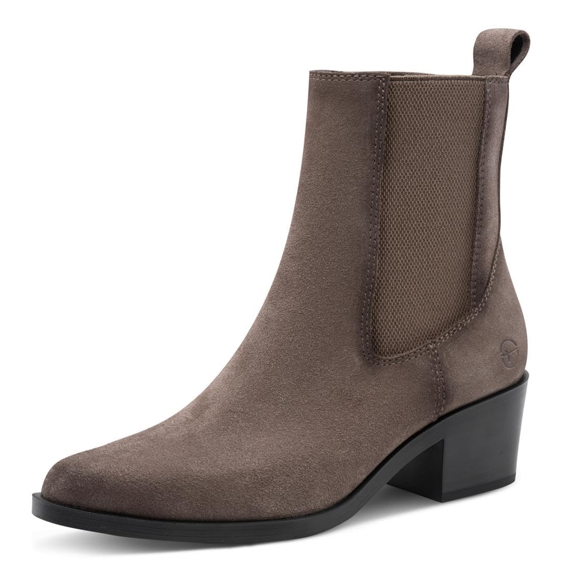 Tamaris Women's Damen Chelsea 1-25003-45 Boot, Taupe, 7.5 UK