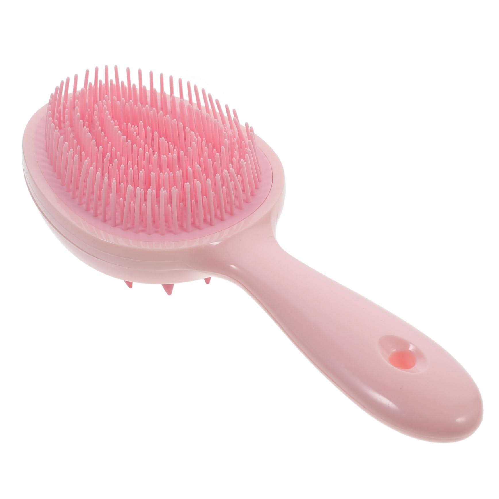 Healeved 5piezas Cepillo Masajeador De Cabelludo Cepillo De Ducha Para Masaje y Limpieza Diseño Ergonómico Para Aliviar Picazón y Controlar Color Rosa