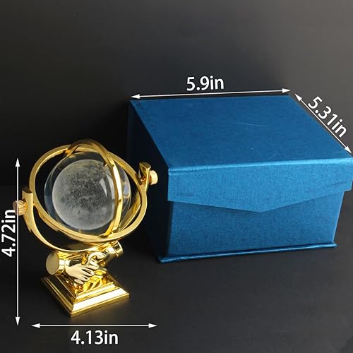 Miniatura 5 de Bola de cristal láser de Júpiter 3D con soporte (2.362 in) decoración de astronomía, decoración del hogar, bola de vidrio decorativa coleccionable