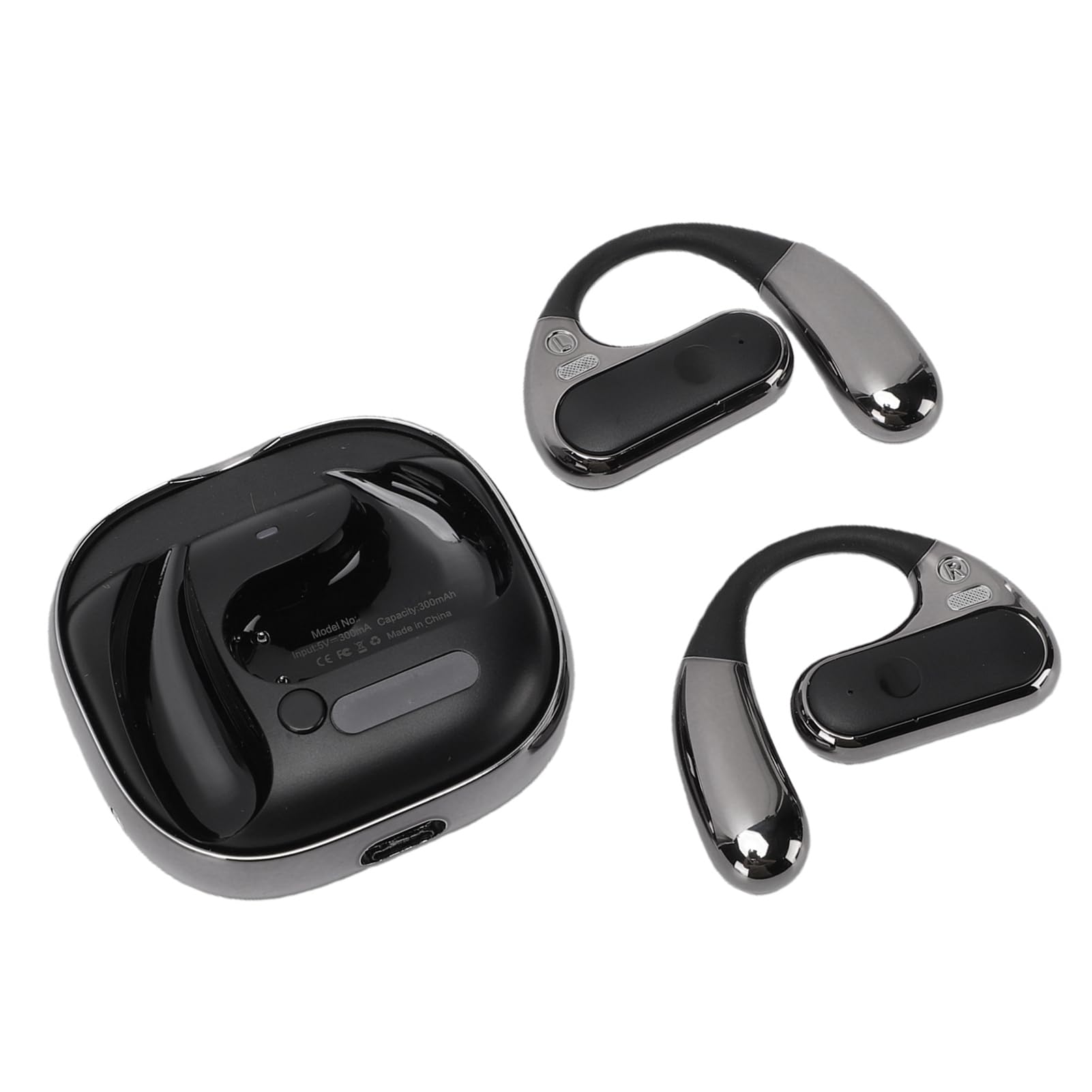 Auricolari per Traduzione AI Bluetooth 5.4 per Comunicazione Multilingue in Tempo Reale Ideale per Viaggiatori e Professionisti con un Design Aperto e Confortevole