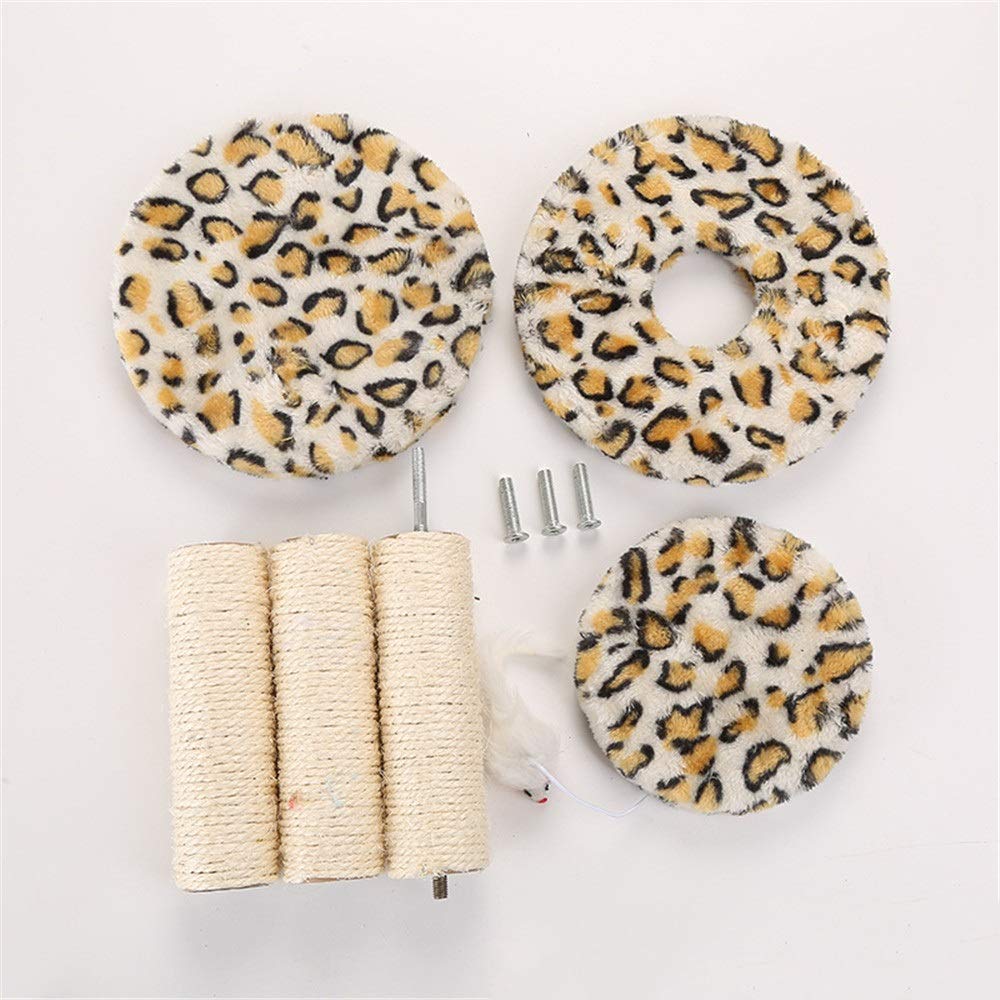 Apartamentos para Gatos, Árboles para Gatos, Juguetes para Gatos para Mascotas, Tres Pisos, Gatitos Yqueños Gatos para Mascotas Suben, Gatos de Cáñamo, Gatos Suben, Torres para Gatos/Color/20