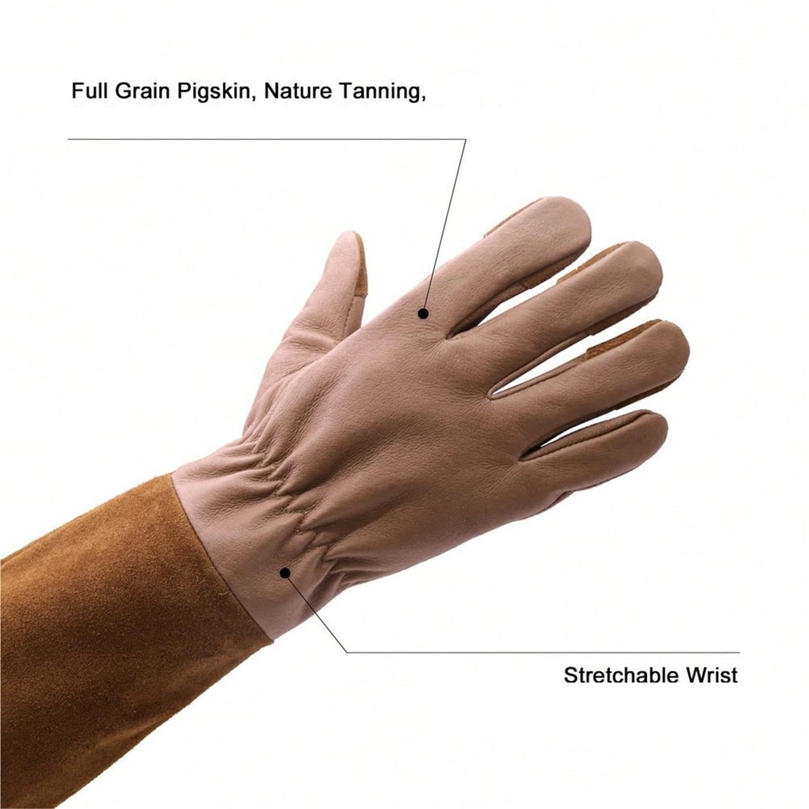 1 par de guantes largos jardinería Para jardinería