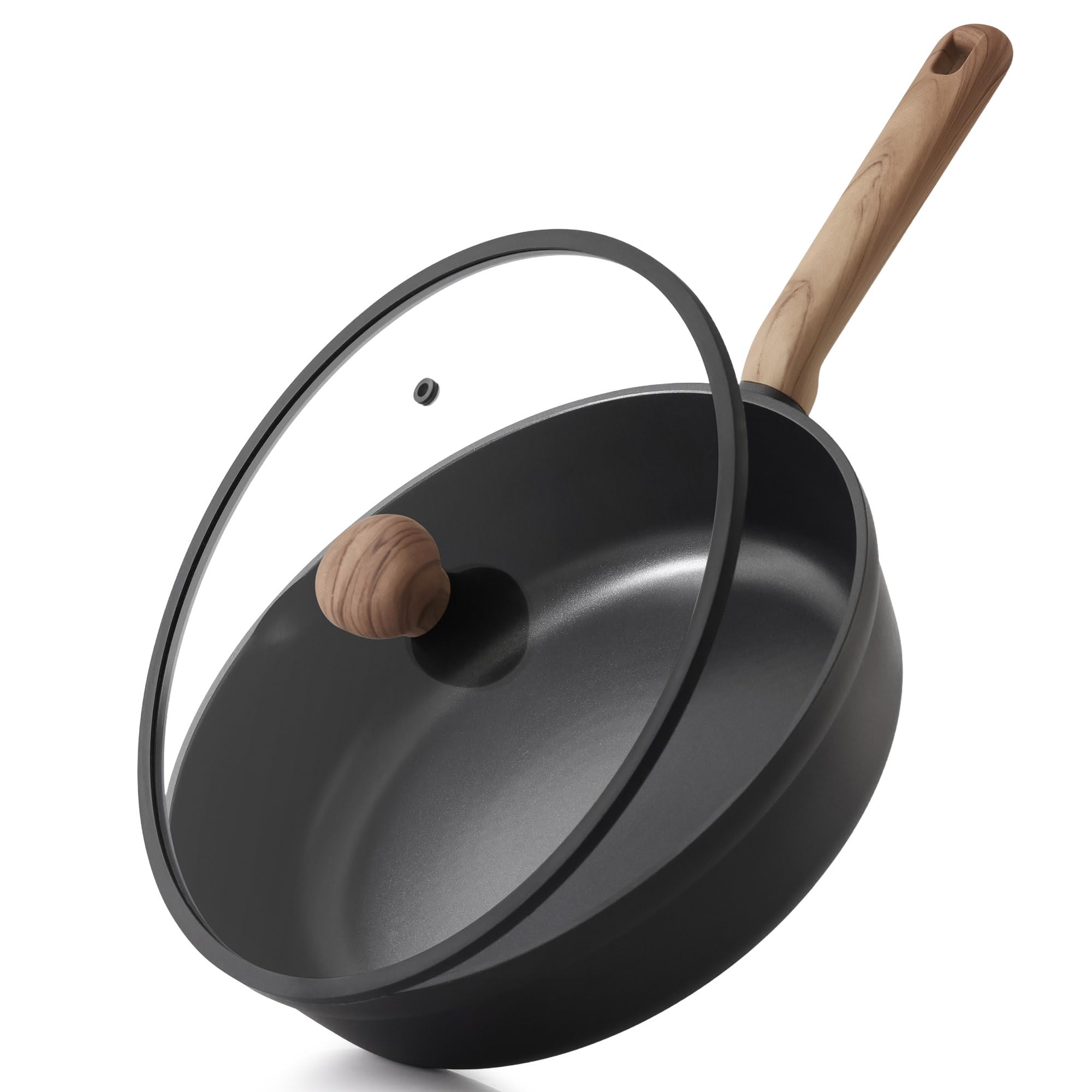 SENSARTE Padella Antiaderente 28 cm, Rivestimento Rinforzato al Titanio