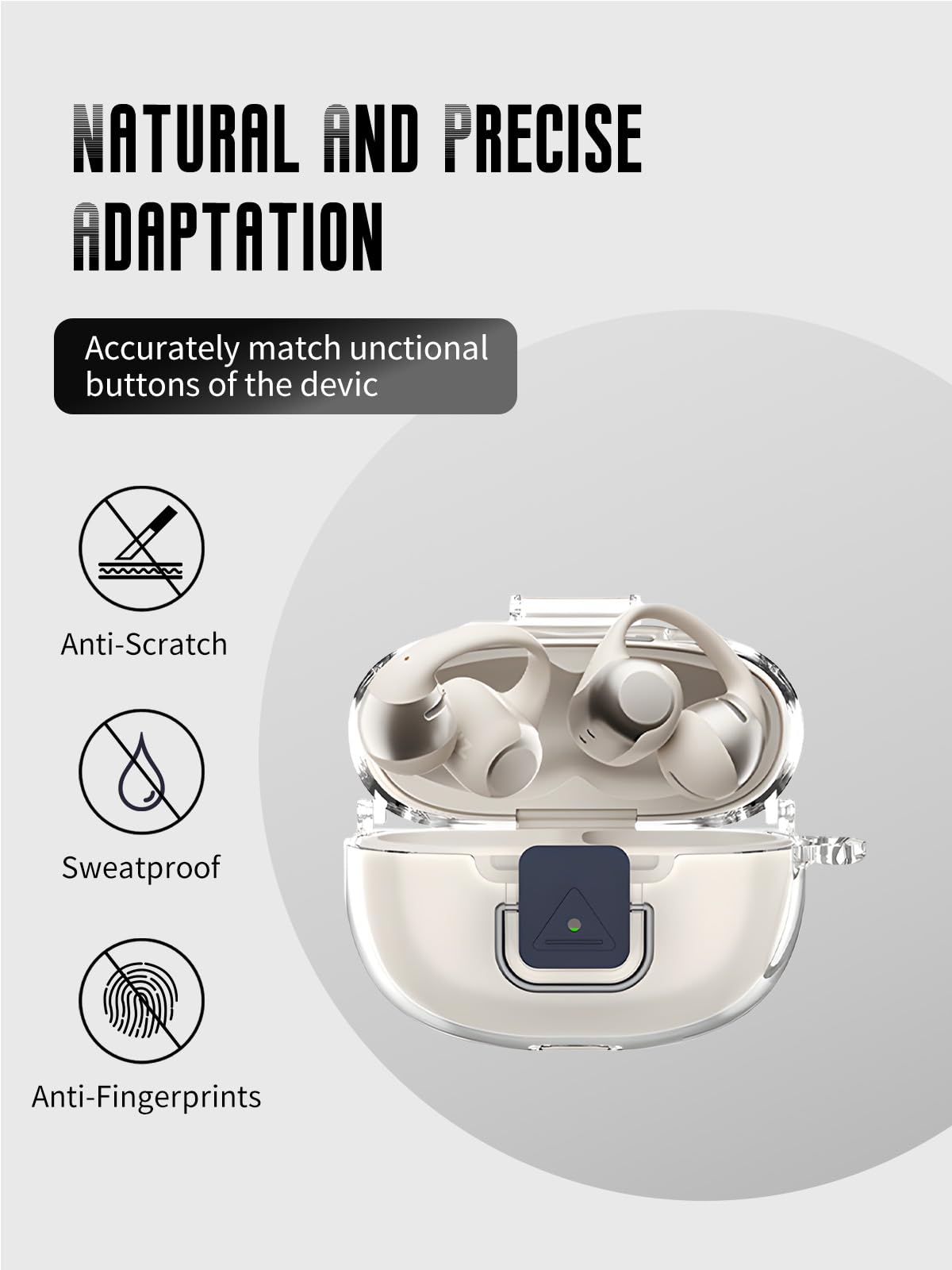 Amazon.com: FJIASTB Case for Shokz OpenDots 2 Earbuds (Clear