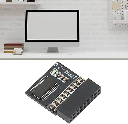 Miniatura 5 de TPM Module Motherboard, TPM 2.0 Module, LPC 18Pin TPM 2.0 Remote Card Encryption Security Module for Windows 8.1 for Windows 7 for Windows10