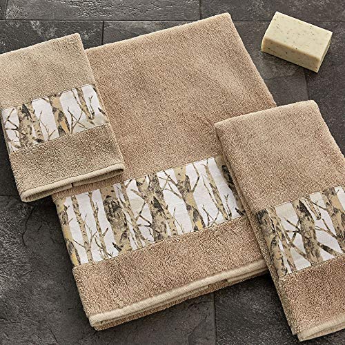 BLACK FOREST DECOR Birch Trees Bath Towel