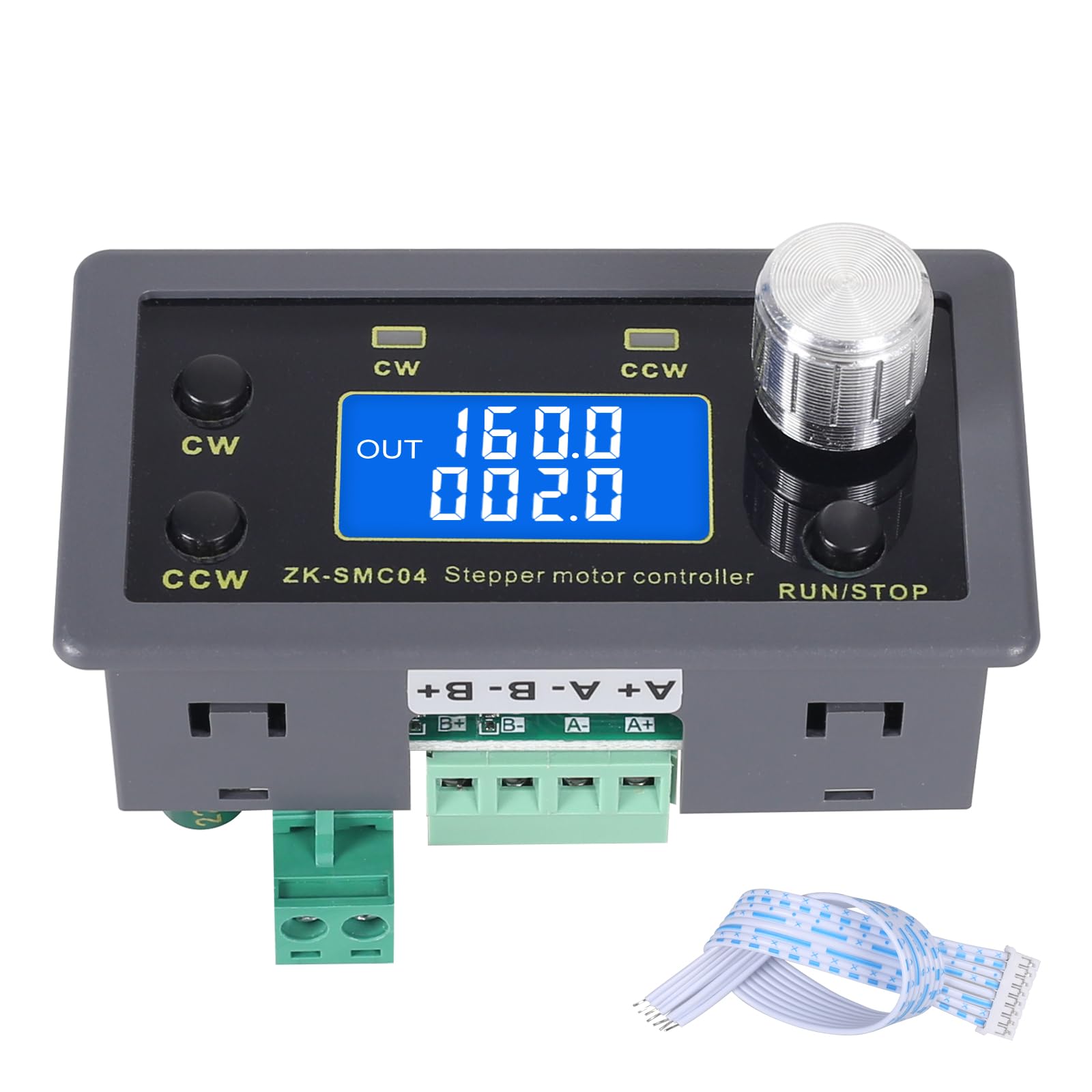 Stepper Motor Driver Controller for Nema 17 23 34 Stepper Motor Forward/Reverse Pulse Speed Controller DC 10V-30V 6.6A 1/64 Micro-Step Resolutions for