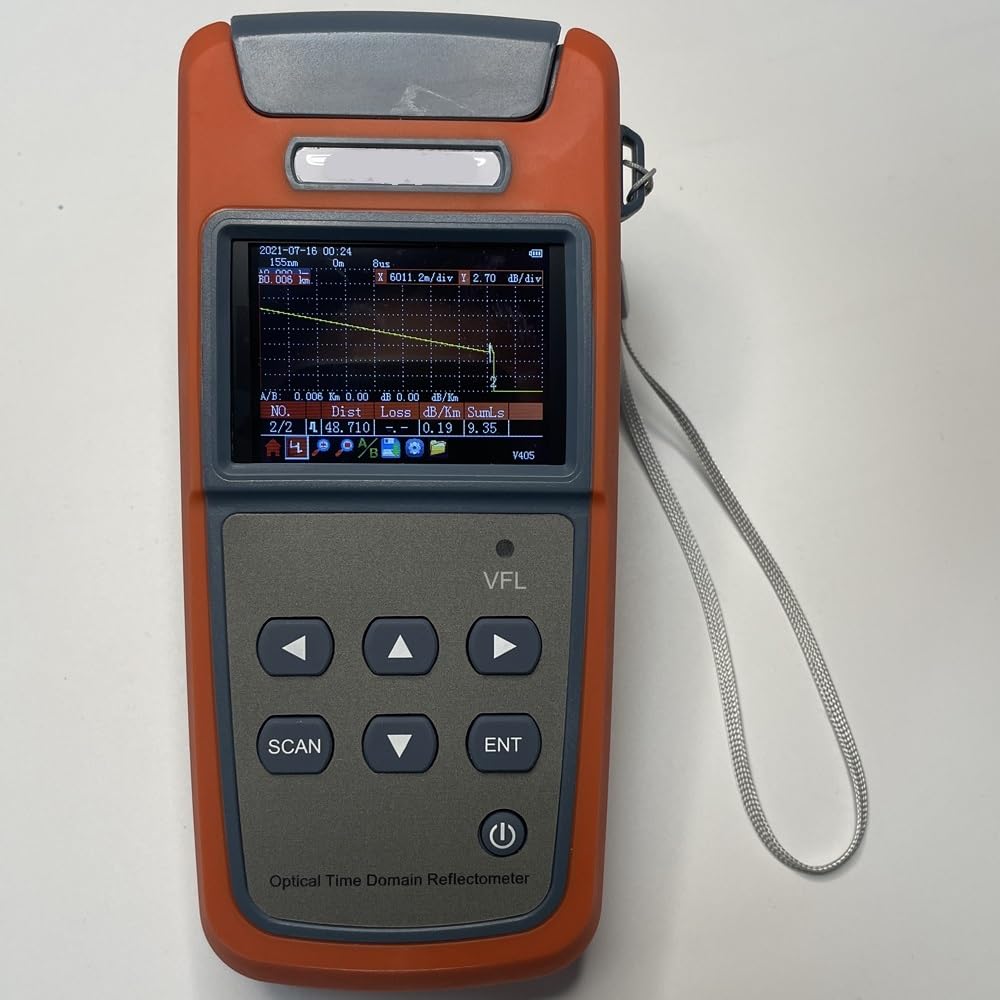 Mini OTDR à fibre optique avec OPM intégré, localisateur visuel de défauts, testeur, 60 km, OLS, VFL Pour centres de données