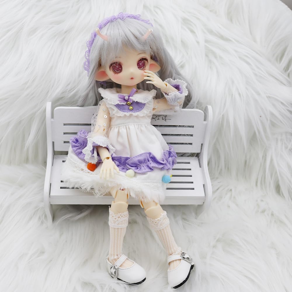 Amazon | Meeler BJDドール 1/6 球体関節人形 女の子 27cm SD 樹脂球体 
