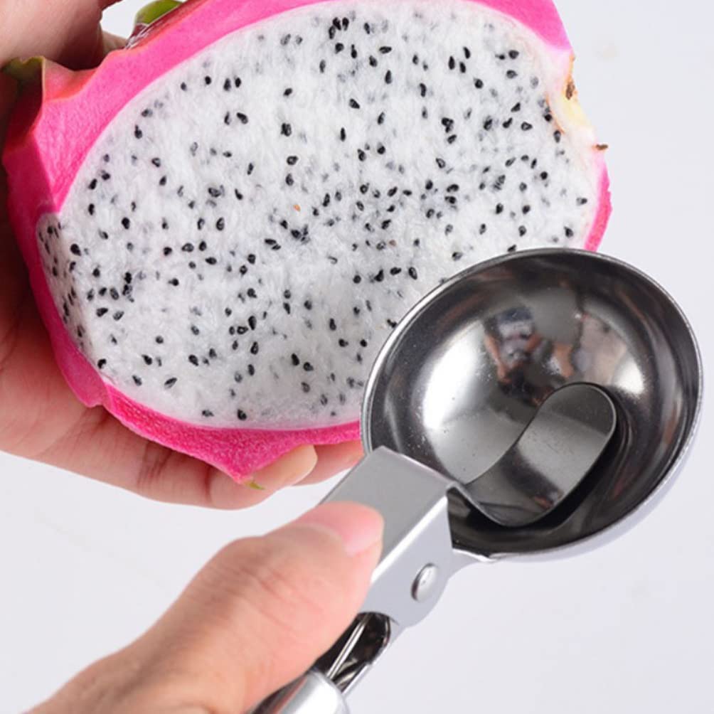 2 szt. Łyżka do lodów ze stali nierdzewnej łyżka do kopania owoców łyżki deserowe łyżki do ciasta Scooper na babeczki Muffin klopsiki kubki