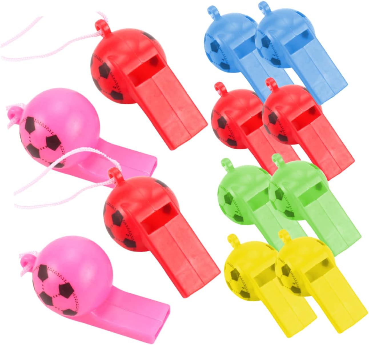 Yardwe 200pcs Football Whistle Sports Race Whistle Plastic Cheering Whistle Referee Whistle Whistle Plastic