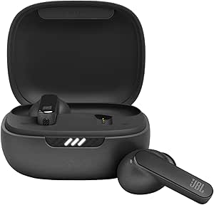 JBL Live Pro TWS 2: 40 Hours of Playtime, True Adaptive Noise Cancelling, Smart Ambient, and Beamforming mics (Black), Small