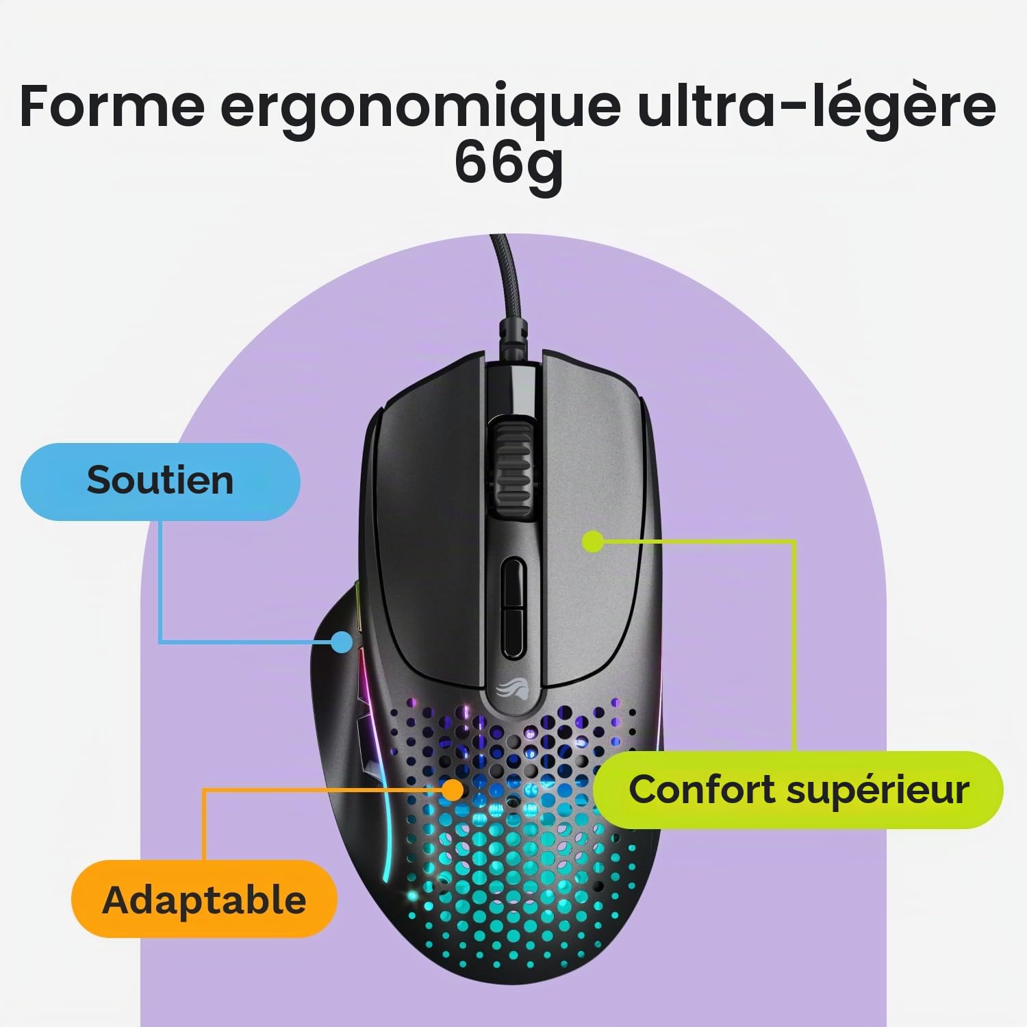 GLORIOUS Model I 2 Souris Gaming Filaire (Noir)