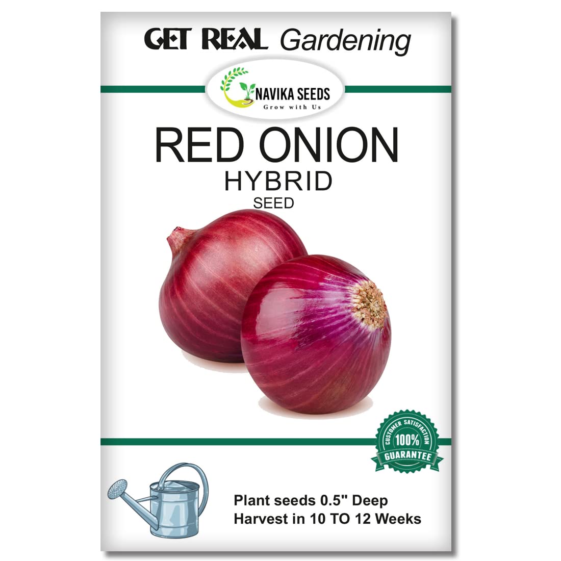 Navika Seeds ; Grow with Us Red Onion Hybrid Vegetable Seeds For Gardening. Free E Book For Kitchen Garden, Backyard Gardening, Planting Included. (Pack Of 5 Gram Hybrid Red Onion Seeds)