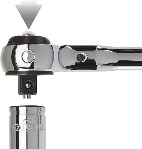 Miniatura 6 de Trinquete con cabeza giratoria de liberación rápida de 14 pulgadas con cabeza redonda de 72 dientes tekton 1490