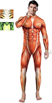 Amazon.co.jp: [晩安ショップ] 筋肉 コスプレ スーツ 3D印刷