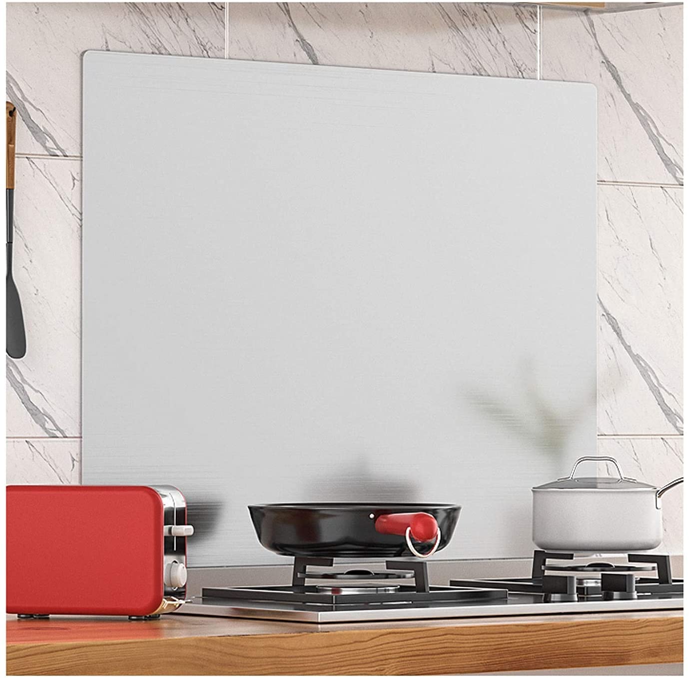 Pare-éclaboussures en acier inoxydable 50x80cm, l'élégance durable pour cuisine propre