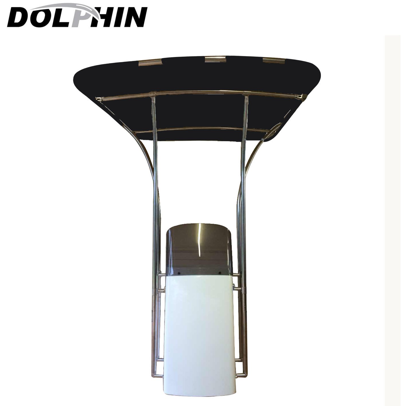 Dolphin SS Pro T TOP Folding Center Console Fishing Boat TowerBlack Bimini Canopy, Marine
